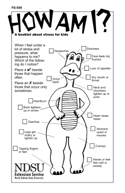 How Am I? A booklet about stress for kids