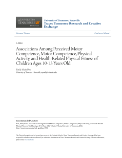 Associations Among Perceived Motor Competence, Motor
