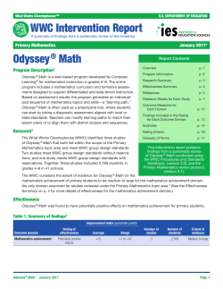 Odyssey&reg; Math