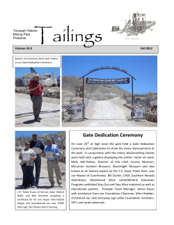 Fall 2012 - Town of Tonopah