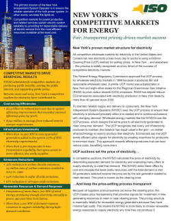 new york`s competitive markets for energy
