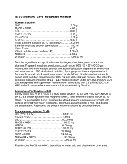 ATCC Medium: 2848 Geoglobus Medium Nutrient Solution NaCl