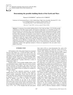 Determining the possible building blocks of the Earth and Mars