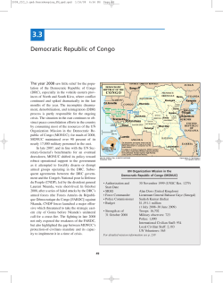 Democratic Republic of Congo Mission Review