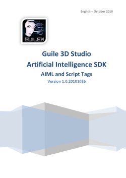 Guile 3D Studio Artificial Intelligence SDK