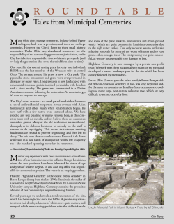 Cemeteries - Society of Municipal Arborists