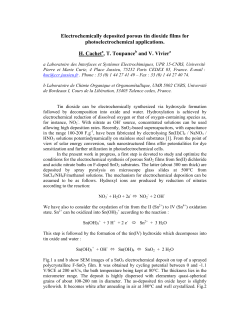 Electrochemically deposited porous tin dioxide films for