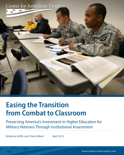 Easing the Transition from Combat to Classroom