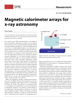 Magnetic calorimeter arrays for x-ray astronomy