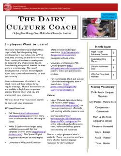 THE DAIRY CULTURE COACH