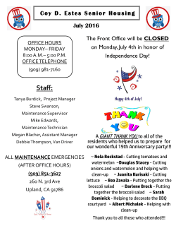 Staff - Coy D. Estes Senior Housing