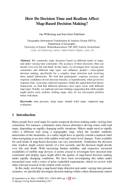How do decision time and realism affect map
