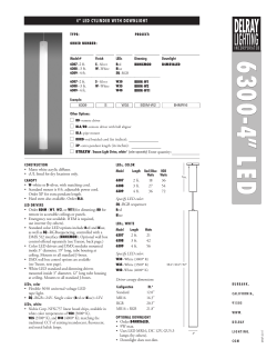 6300 - 4 &rdquo; LED - Delray Lighting