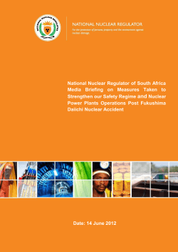 Public information Fukushima NNR Media Brief