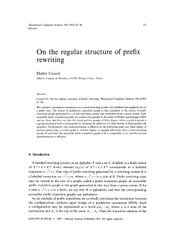 On the regular structure of prefix rewriting