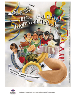 Distribution: Farrago Media Inc. Muriel Rosilio, mrosilio