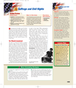 Suffrage and Civil Rights - Standards Aligned System