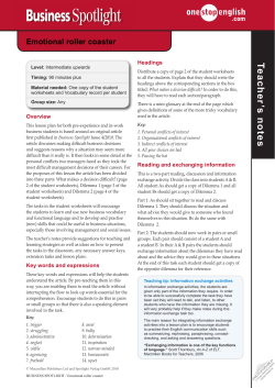 Emotional roller coaster