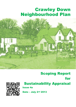 updated frequently (PDF 2.58mb) - Crawley Down Neighbourhood