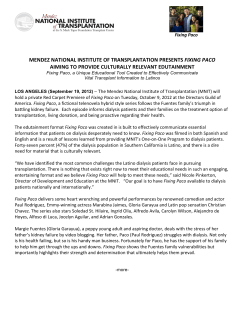 mendez national institute of transplantation presents fixing paco