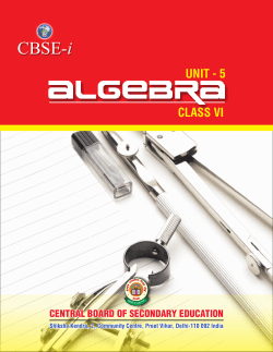 algebra - CBSE