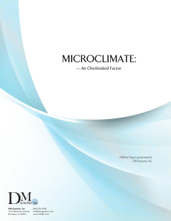 Microclimate: An Overlooked Factor