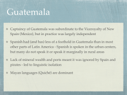 Guatamala, Costa Rica