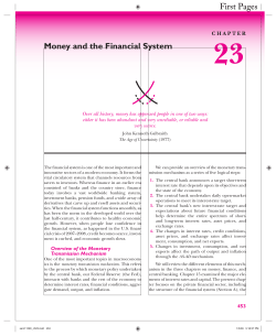 Money and the Financial System First Pages