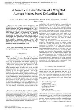 A Novel VLSI Architecture of a Weighted Average Method based