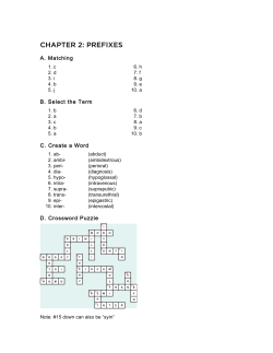 chapter 2: prefixes - The ICD