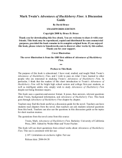 Mark Twain`s Adventures of Huckleberry Finn: A