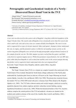Petrographic and Geochemical Analysis of a Newly