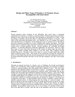 Design and Other Types of Fixation or Is Fixation Always