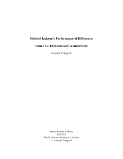 Michael Jackson`s Performance of Difference