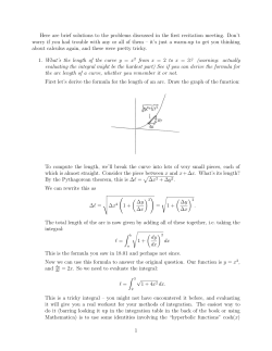 Here are brief solutions to the problems discussed in the first