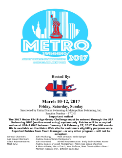 info - Metropolitan Swimming