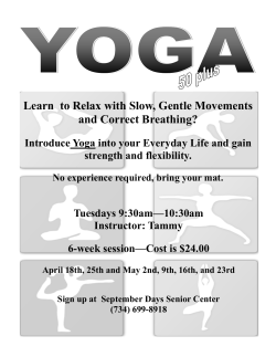 Learn to Relax with Slow, Gentle Movements and Correct Breathing?