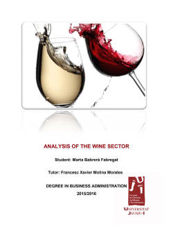 analysis of the wine sector