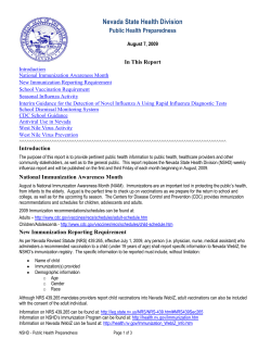 Nevada State Health Division