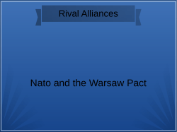 Nato and the Warsaw Pact