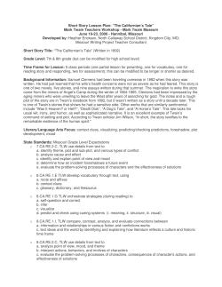The Californian`s Tale Lesson Plan