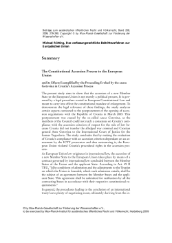 Das verfassungsrechtliche Beitrittsverfahren zur Europ&auml;ischen Union