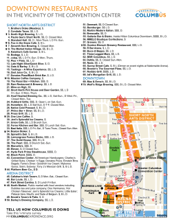 Downtown Restaurants - Experience Columbus