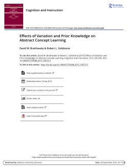 (2015). Effects of variation and prior knowledge on abstract concept