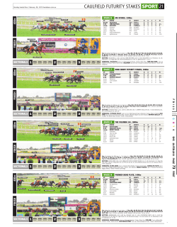 caulfield futurity stakes sport 21
