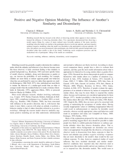 Positive and Negative Opinion Modeling