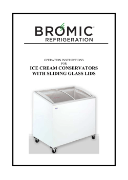 ice cream conservators with sliding glass lids