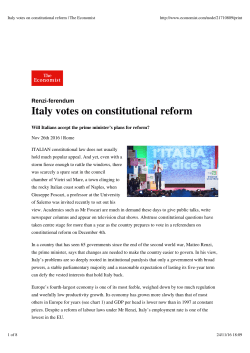 Italy votes on constitutional reform