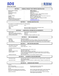 rbm holdblock msds information