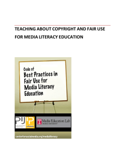 teaching about copyright and fair use